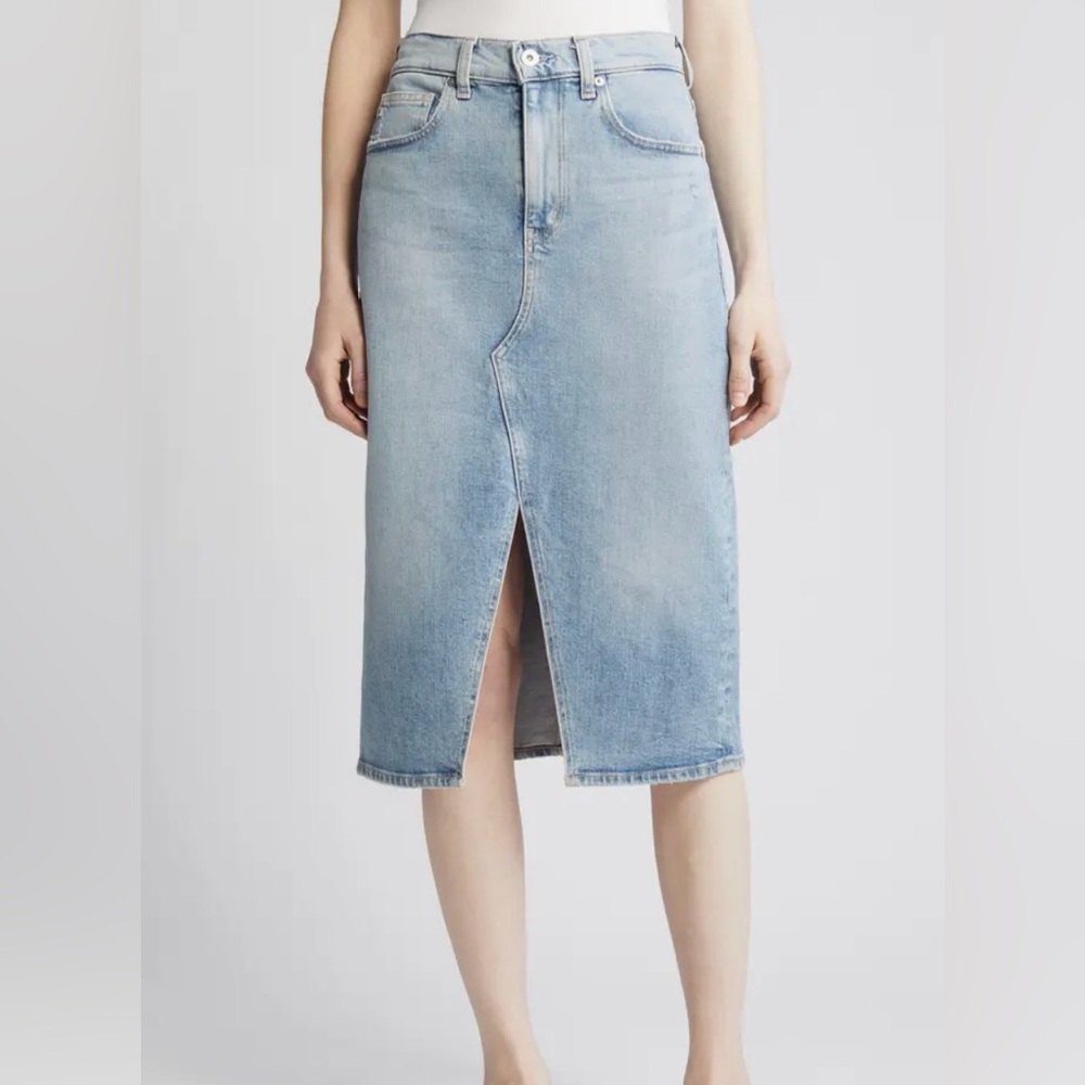 Light Blue Denim Skirt